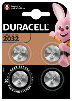 Duracell Lithium Knopfzelle CR 2032 3V  Blister 4