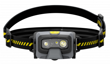 Preview: Kopfleuchte HF6R Work gelb inkl. Wandhalterung