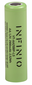 Preview: Infinio Pro Series NiMH AA 1,2V 2100 mAh LSD FLATTOP - 4er Box