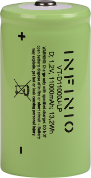Infinio Pro-Line NiMH D 1,2V 11000 mAh High Capacity Mono Akku KR-4400D