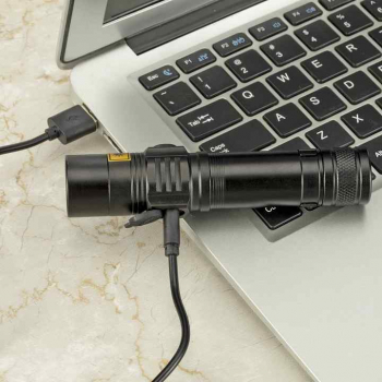 Infinio SLIM UV-38 LED 5W UV Taschenlampe inkl. 18650 Li-Ion Akku 2Ah