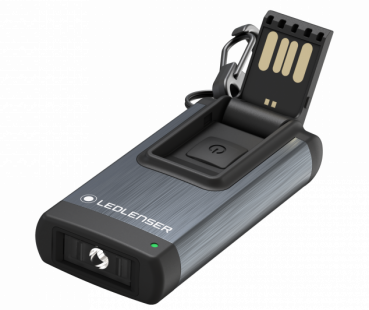 Preview: Led Lenser Schlüsselbundlampe K4R rechargeable grau