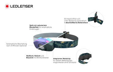 Led Lenser Kopfleuchte Kidled2 lila