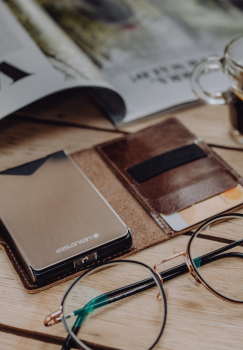 Preview: Led Lenser Lite Wallet Vintage Brown mit RFID Schutz