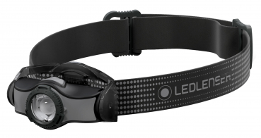 Led Lenser head light MH3 black/grey incl. battery pack.