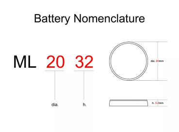 Infinio Lithium ML2032 3V Akku Rechargeable - lose (Bulk) 1