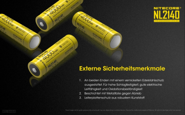 Nitecore Li-Ion Akku 21700 - 4000mAh - NL2140