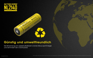 Nitecore Li-Ion Akku 21700 - 4000mAh - NL2140