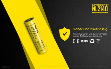 Nitecore Li-Ion Akku 21700 - 4000mAh - NL2140
