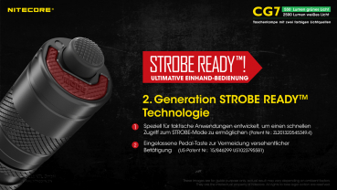 Nitecore Pro Taschenlampe Chameleon CG7 - Grünlicht