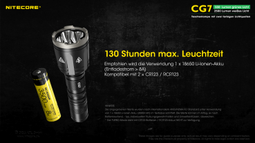 Nitecore Pro Taschenlampe Chameleon CG7 - Grünlicht