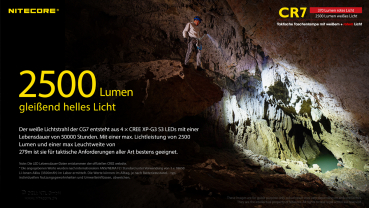 Nitecore Pro Taschenlampe Chameleon CR7 - Rotlicht