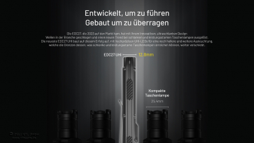 Preview: Nitecore Pro EDC27 Uhi Taschenlampe - 3100 Lumen aufladbar USB-C