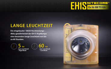 Nitecore Kopfleuchte EH1S - Ex-geschützt