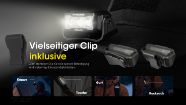 Nitecore Kopfleuchte HA15 UHE - 400 Lumen, NL1411R