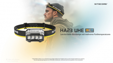 Preview: Nitecore Headlight HA23 UHE black - 600 Lumen