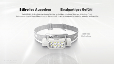 Nitecore Kopfleuchte HC65 UHE 2000 Lumen grau