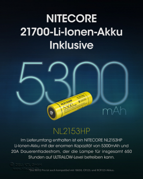 Nitecore Taschenlampe MH12 Pro - 3300 Lumen, UHi 40 LED