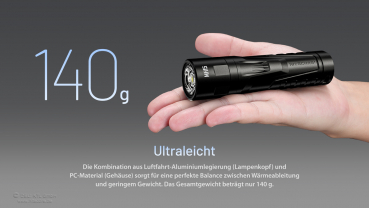 Nitecore flashlight MH15 - 2000 lumens, power bank function