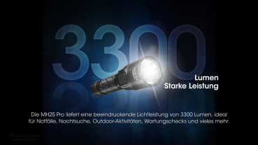 Nitecore Taschenlampe MH25 PRO - 3300 Lumen