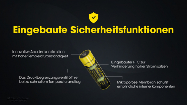 Preview: Nitecore  14500 Akku 1000mAh - NL1410