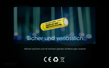 Nitecore 18650 Akku 3600mAh - NL1836  IC Protected