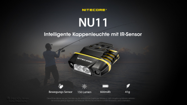 Preview: Nitecore NU11 - Clipleuchte mit IR-Sensor