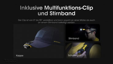 Nitecore NU11 - Clipleuchte mit IR-Sensor