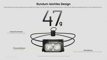 Nitecore Headlamp NU25 MCT UL - 400 Lumens