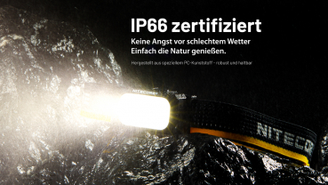 Nitecore Stirnleuchte NU25 MCT - 400 Lumen