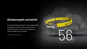 Nitecore Kopfleuchte NU27 alpine white 600 Lumen