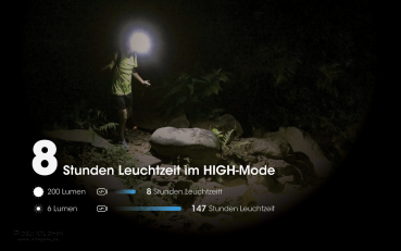 Nitecore Pro Kopfleuchte NU31 grau - 550 Lumen