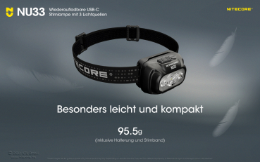 Nitecore Pro Kopfleuchte NU33 - 700 Lumen