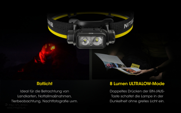 Nitecore Pro Kopfleuchte NU40 - 1000 Lumen