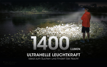 Preview: Nitecore Pro Kopfleuchte NU43 - 1400 Lumen