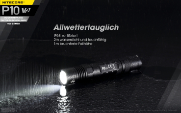 Nitecore Pro Taschenlampe P10 V2.0 - 1100 Lumen