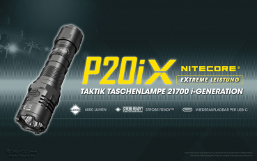 Preview: Nitecore Pro torch P20iX - 4000 lumens