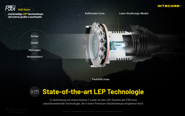 Nitecore Pro Taschenlampe P35i - LED & Laser-Licht