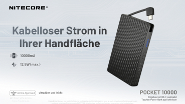 Preview: Nitecore Powerbank POCKET10000 - 10000mAh