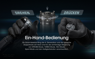 Preview: Nitecore Pro Taschenlampe SRT6i - 2100 Lumen