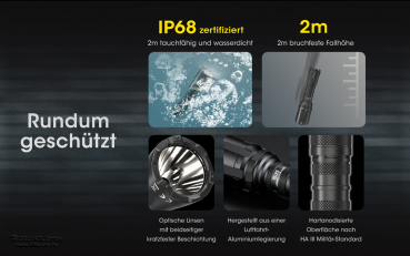 Nitecore Pro Taschenlampe SRT6i - 2100 Lumen