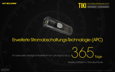 Nitecore TIKI UV Taschenlampe Schlüsselbundleuchte