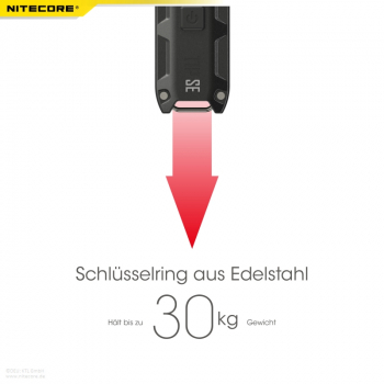 Nitecore Keyring Schlüsselbundlampe TIP SE - grau