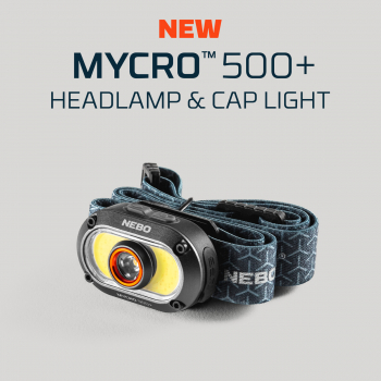 Preview: NEBO MYCRO 500+ Ultra-Light Rechargeable Headlamp 500 Lumens