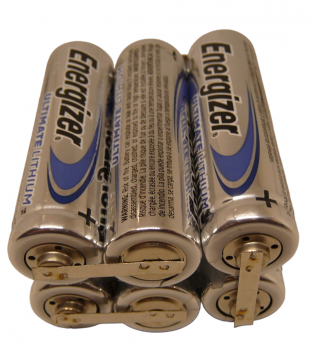 Energizer Ultimate Lithium L91- 4,5V - 6Ah Batteriepack 3S2P F2x3