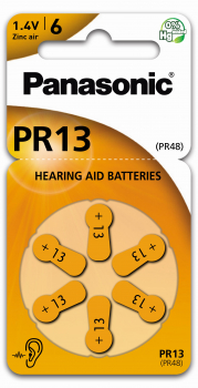 Panasonic Hörgerätebatterie Zincair PR13 - 6er Blister