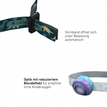 Preview: Led Lenser head light Kidled4R green including battery