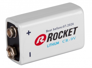 ROCKET Ultimate Lithium L522 9V E-Block 1200 mAh RAUCHMELDERBATTERIE