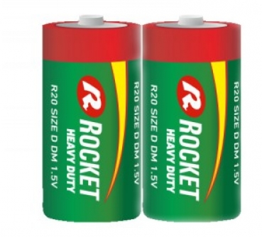 ROCKET Heavy Duty Green R20-D-Mono 2er Folienpack