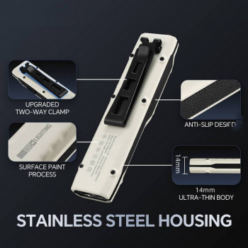 Preview: Infinio EDC Ultimate T3 RC Taschenlampe schwarz 880 Lumen